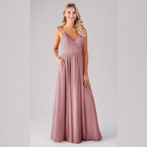 Desert rose bridesmaid "Cameron" dress by Kennedy Blue